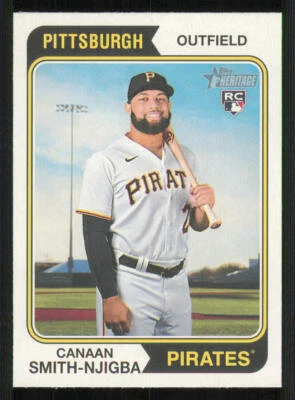 2023 Topps Heritage #312 Canaan Smith-Njigba RC - Image 1 of 2