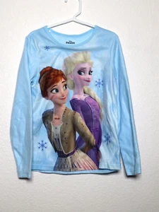 (7/8) Disney Frozen Anna & Elsa manica lunga blu chiaro - Foto 1 di 4