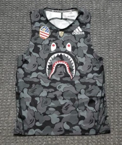 Adidas x BAPE Men's LARGE Camouflage Tank Top Jersey High Compression - Picture 1 of 17