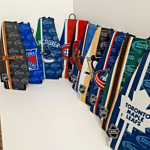 Toronto Maple leaf's and others NHL Beer Bottle Zipper Koozie Collection Cover