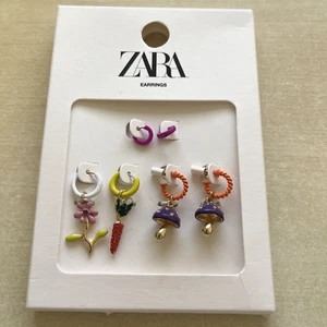 Zara Paquete De Pendientes De Encanto Esmalte Ref 4548/307/303 - Imagen 1 de 9