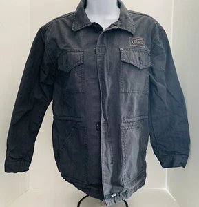 Vans Jacket Size XL ,  Shacket, Coat Zip  Dark Gray Denim  ( Same Day Shipping ) - Picture 1 of 8
