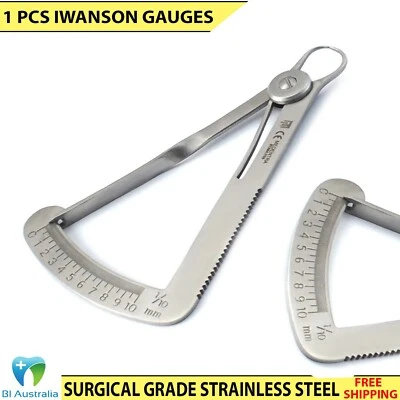 Iwanson Spring Action Caliper Gauge Orthodontic Lab Instruments Tools New - image 1 of 4