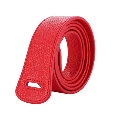 Mujeres Cuero Genuino Cinturón Envolvente Alrededor Faja Obi Cintura Cintura Cincha Vestido Decoración Foto 1 de 4