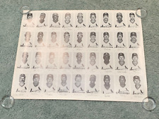 1986 St Louis Cardinals Baseball Team Issue Set Uncut Sheet with Ozzie Smith