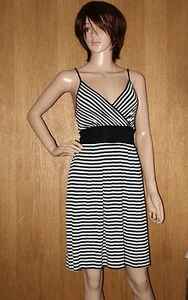 NEW EX C&A LADIES BLACK & WHITE SUMMER BEACH DRESS SIZE 8, 10, 12, 14, 16, 18 - Picture 1 of 5