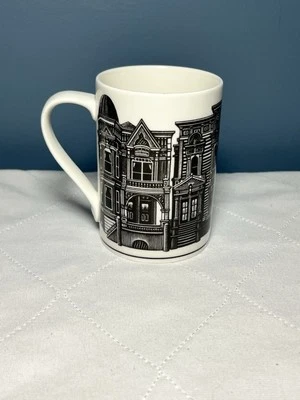 222 FIFTH Slice of Life Victorians Mug Douglas Smith Houses Architecture 14oz - Image 1 of 4