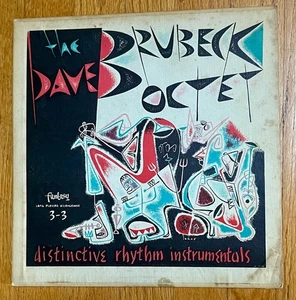 Dave Brubeck Distinctive Rhythm 1951 Red Vinyl Fantasy Records 10" 3-3 - Picture 1 of 5