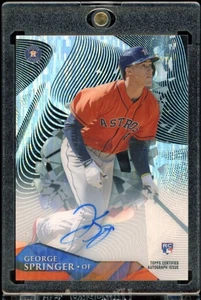 2014 Bowman Chrome ‘mini’ GEORGE SPRINGER autograph AUTO rookie RC #43/50 - Picture 1 of 2