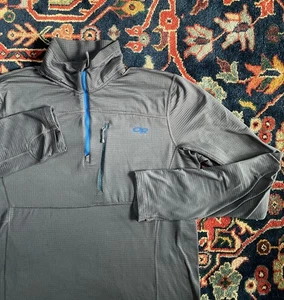 Outdoor Research Grid Zip Fleece Outdoor leicht sportlich Laufen Wandern Pullover - Bild 1 von 9