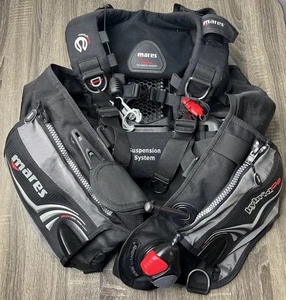 Mares Hybrid AT BCD Airtrim Tech Scuba Dive Diving Vest Dive Knife Sz XL Pro EUC - Picture 1 of 23
