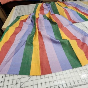 Vintage Set Pinch Plissee leichte Vorhänge bunt B1 - Bild 1 von 8