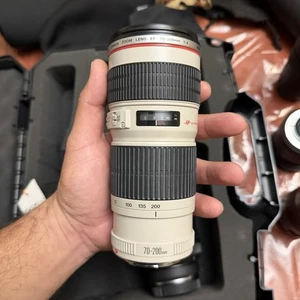 Canon EF 70-200mm 1:4L IS USM Zoom Lens With Cover RARE Tested Clean 🇺🇸 Seller - Picture 1 of 16