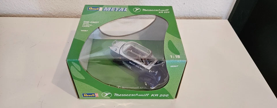 Messerschmitt Kabinenroller KR 200 Revell 1:18 08967 Tempo Taschentücher OVP - Bild 1 von 1