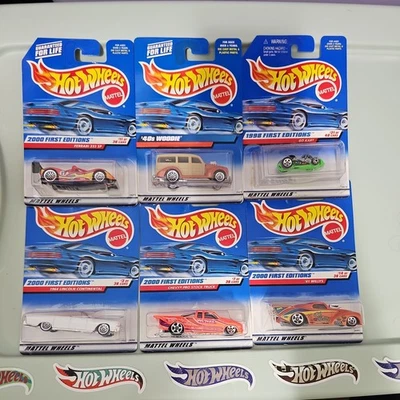  Hot Wheels 2000 First Editions #11/36 Red FERRARI 333  + 5 blue cards - Image 1 of 4