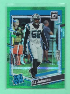 2023 Panini Donruss Optic DJ Johnson #214 Green Hyper Rated Rookie RC - Picture 1 of 2