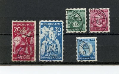 Germany-Rhine Palatinate #6NB1-2, 6NB7-9 (G802) (2) comp, U,FVF,CV$193.50 - Image 1 of 2
