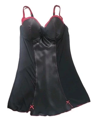 Vestido sin Mangas Vintage Y2K Rampage Intimates Bustier Talla Grande 1X Lencería Camisón Foto 1 de 4