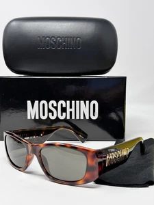 NEW MOSCHINO MOS 145/S 05L70 54 HAVANA GOLD UNISEX•• NEW SUNGLASSES W/CASE •• - Picture 1 of 8