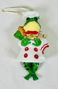 Roman Inc Chef Frog Christmas Ornament - Picture 1 of 8