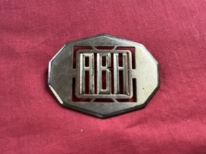 Art Deco Personalized ABH Pin Broach - Picture 1 of 3