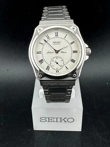 Orologio Seiko Silver Wave 1982 Uomo Piccoli Secondi Argento Quarzo 34mm 2628-0060 - Foto 1 di 11