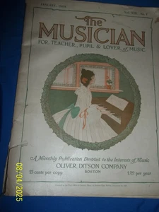 January 1908 The Musician monthly publication devoted to Music Oliver Ditson Co - Picture 1 of 8