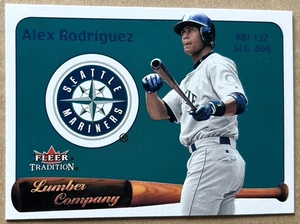 ALEX RODRIGUEZ 2001 FLEER TRADITION LUMBER COMPANY Card #8LC NM-MT Condition - Picture 1 of 2