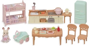Calico Critters Red Roof Grand House Set SE-210 Dollhouse Japan con tracciamento - Foto 1 di 13
