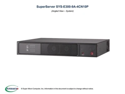 ✅*Socio autorizado* Supermicro SYS-E300-9A-4CN10P, Barebone 1 U Super Server Foto 1 de 3