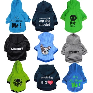 Lote de 9 PIEZAS Ropa Niño Perro Sudadera con Capucha Macho Gato Cachorro Abrigo Pequeño Mediano Mascotas al por mayor - Imagen 1 de 16
