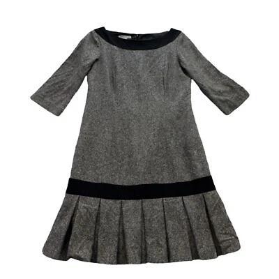 Vintage Pendleton Dress 10 Academia Wool Silk 90s Pleats Capsule Quiet Luxury - Image 1 of 4