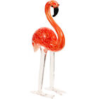 Auto-Deko: Glas-Flamingo für Garten & Kinder