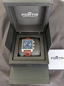 Fortis B-42 Square Series Mens Steel Chronograph Watch 667.10.41 L16 - Picture 1 of 7