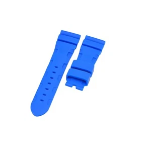 Correa de reloj de goma azul 22x18 mm para sumergible Panerai Luminor Marina - Imagen 1 de 6