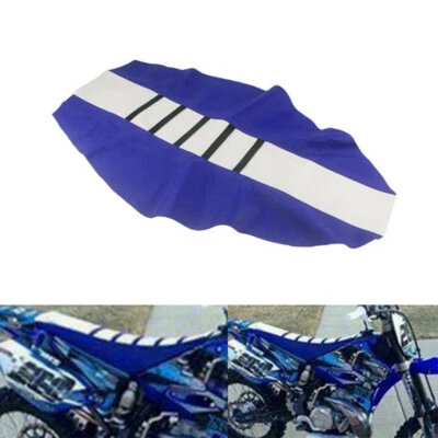 Cubierta de asiento suave con agarre universal revestimiento de costilla goma para moto de cross Enduro Yamaha Foto 1 de 4