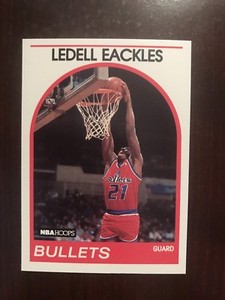 1989-90 Hoops #194 - Ledell Eackles (RC) - Washington Bullets