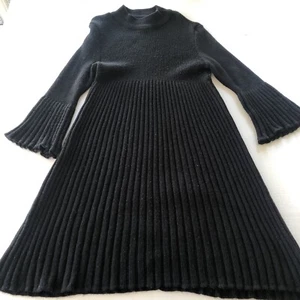 Lemmie Nina Leonard Black Sweater Dress Women’s Sz S A1414 - Picture 1 of 5