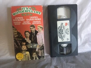 It's A Wonderful Life VHS 1987 Original Uncut Classic Goodtimes Video Vintage - Imagen 1 de 2