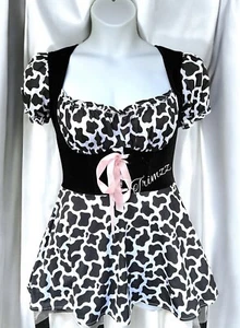 Costume Size Small……Black & White Cow themed Dress. New…..Trickz N Treatz - Picture 1 of 5