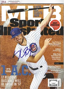 KRIS BRYANT SIGNED SPORTS ILLUSTRATED MAGAZINE NO LABEL CHICAGO CUBS w/JSA COA! - Picture 1 of 1