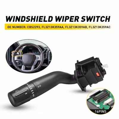 Interruptor de palanca de señal de giro brazo limpiaparabrisas de control para Ford F-150 2015-2020 Foto 1 de 4