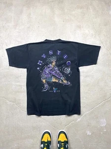 Rare Vintage 1990’s Mystic Art T Shirt Japanese Black L Size - Picture 1 of 8