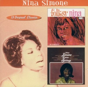 NINA SIMONE folksy nina + with strings / 2 LP's on 1 CD RHINO - Imagen 1 de 2