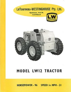Le Tourneau Model LW12 Tractor Brochure 1959 - Picture 1 of 2