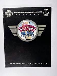 Van Halen Aerosmith Programme California World Music Festival Los Angeles 1979 - Picture 1 of 13