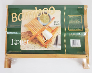 Lipper International Bamboo Dish Rack Eco Friendly 17.75" x 13" x 9.75"
