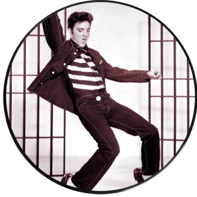 Elvis Presley - Jailhouse Rock Picture Disc - Upcycled Wall Art Decor 12" Foto 1 de 3
