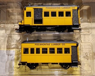 Bachmann Spectrum On30 Rail Bus & Trailer W/Full Interior DCC Pocahontas Lumber - Image 1 of 4