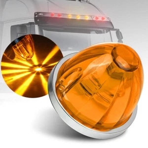 LED Watermelon Lights BIG Side Marker Clearance Truck Trailer Turn Signal DRL - Picture 1 of 12